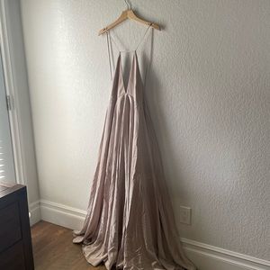 ASOS Edition Plunge Cami Silk Maxi Dress